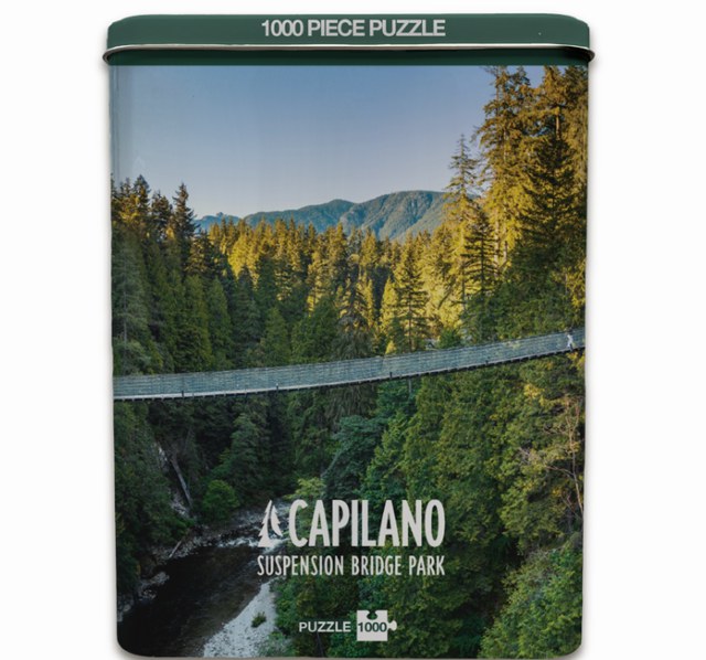 Capilano Suspension Bridge custom collector tin puzzle